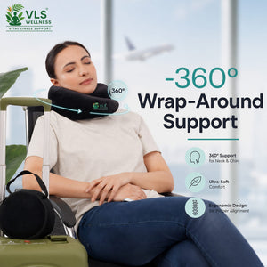 Experience Ultimate Comfort with 360° Wrap-Around Neck Support