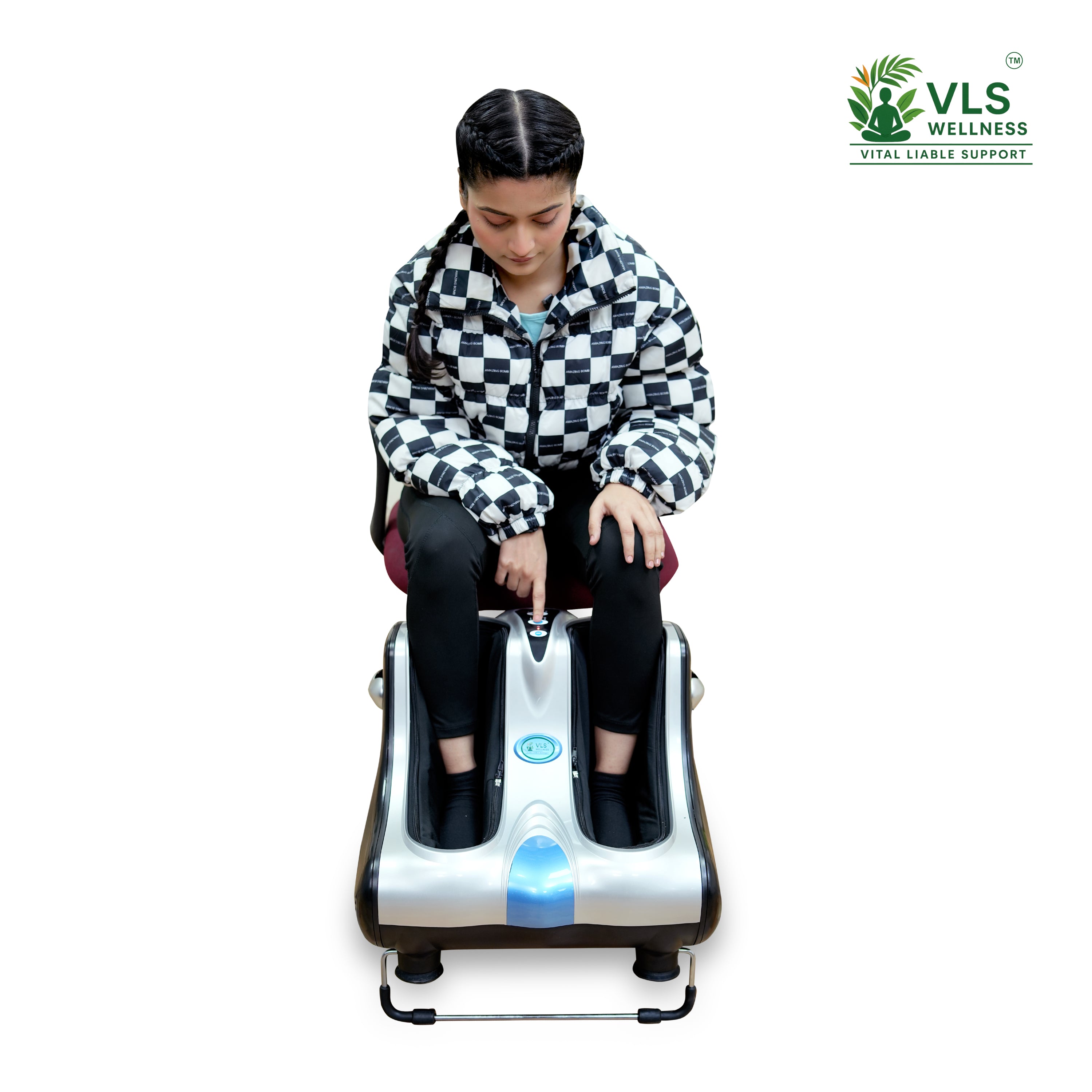 Leg Foot Massager with Strong Vibration & Reflexology Function