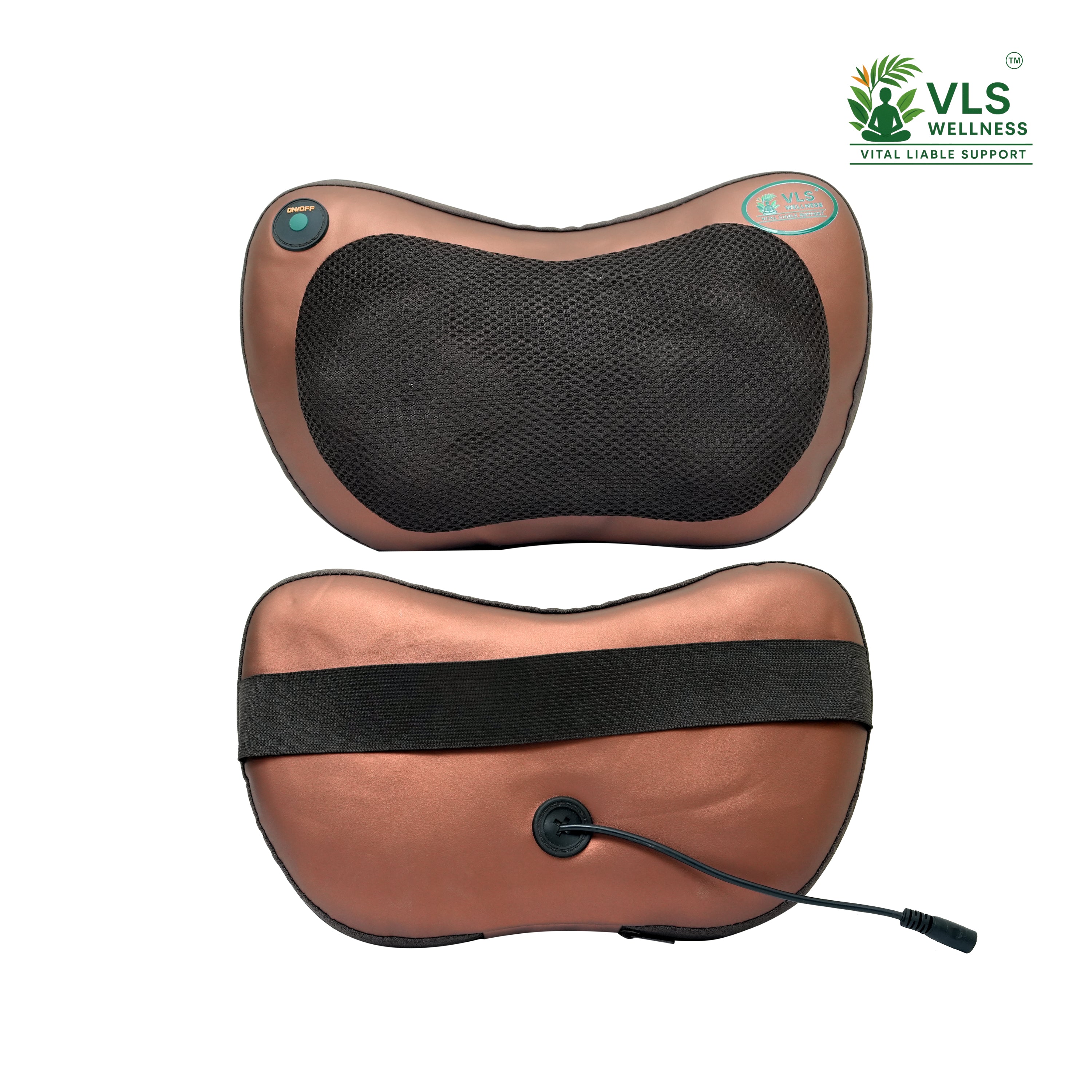 Corded Electric Neck & Back Massager Pillow – Deep Tissue Massage | VLS Wellness