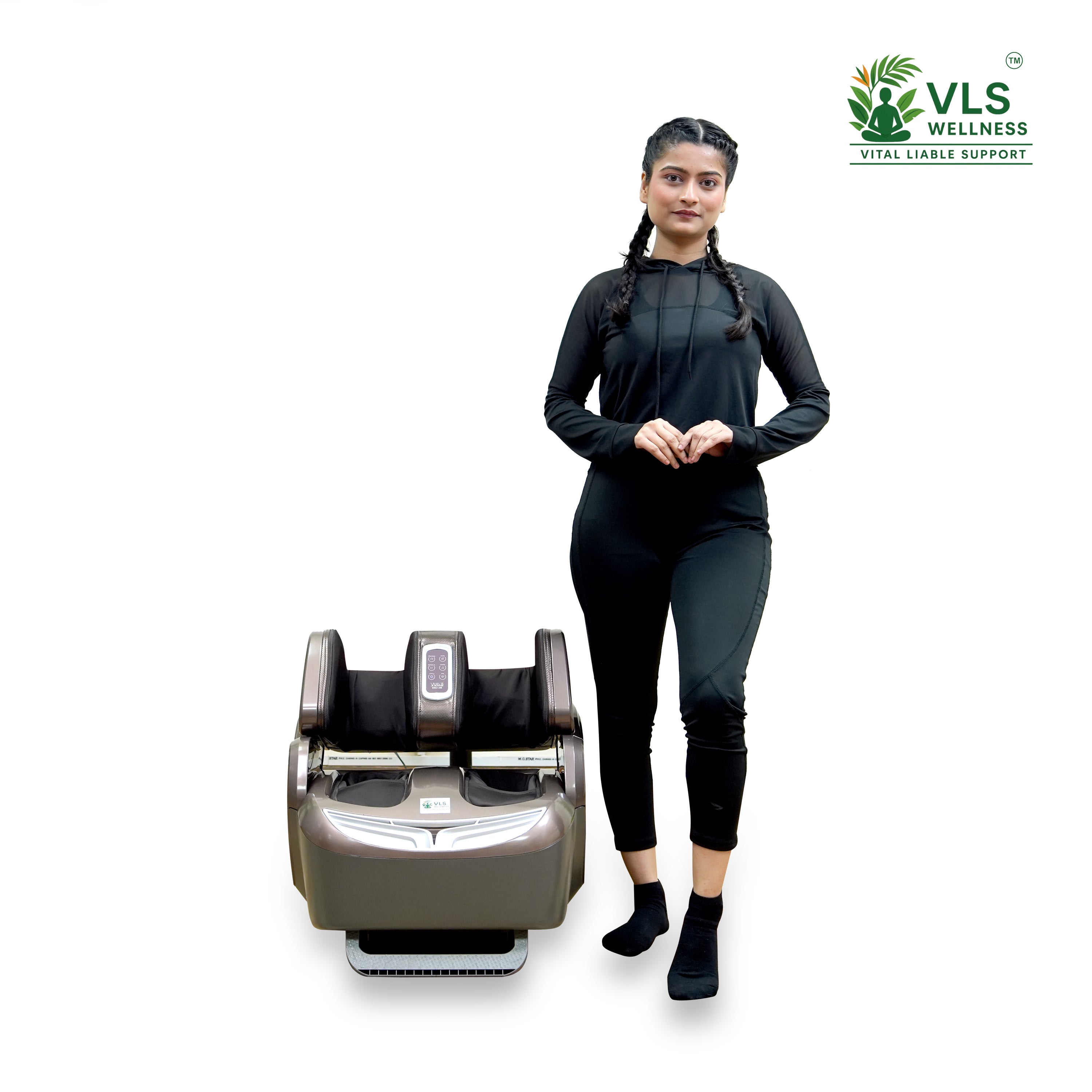 Shiatsu leg foot and thigh massager