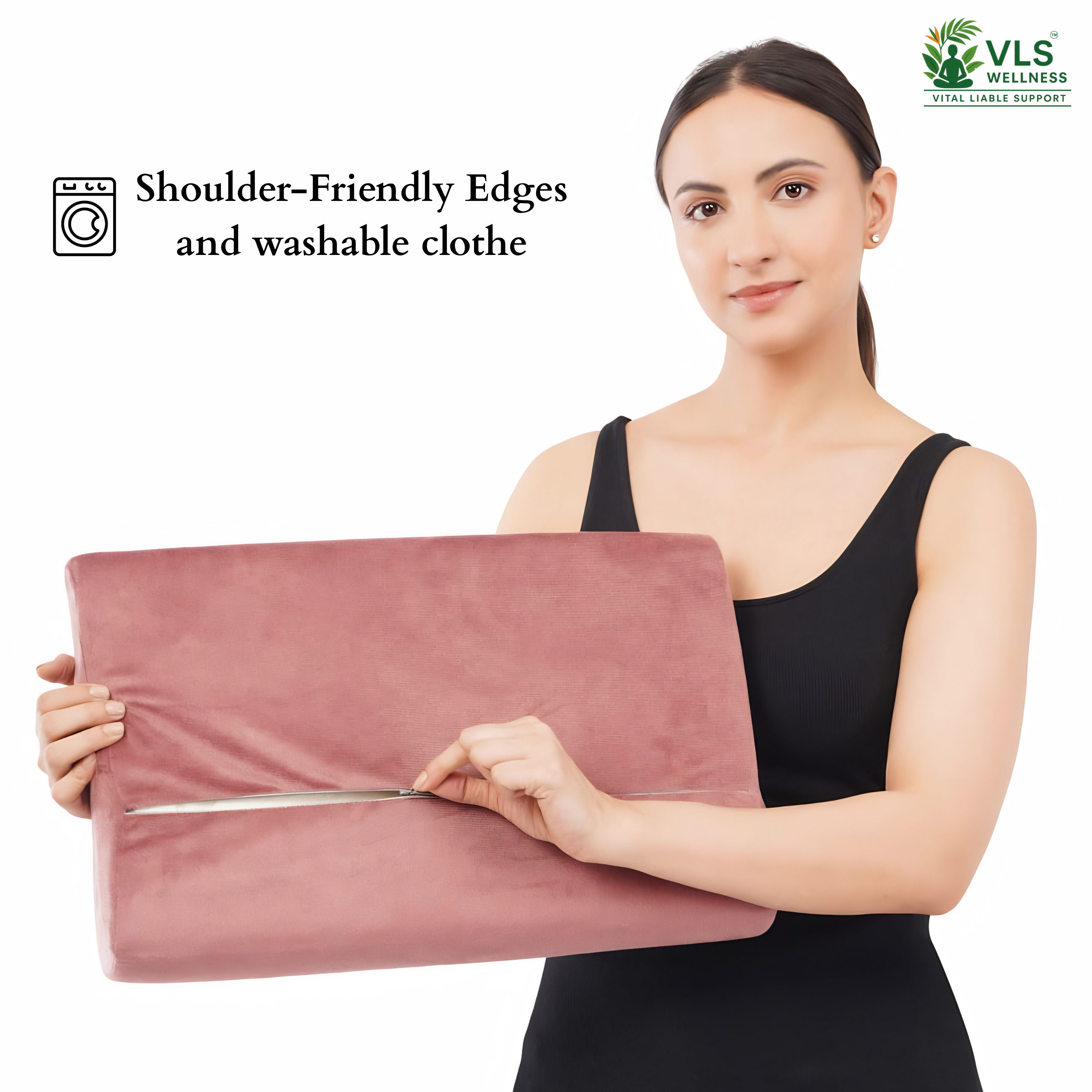 VLS Cervical Pillow – Premium Memory Foam with Ergonomic Contour Design