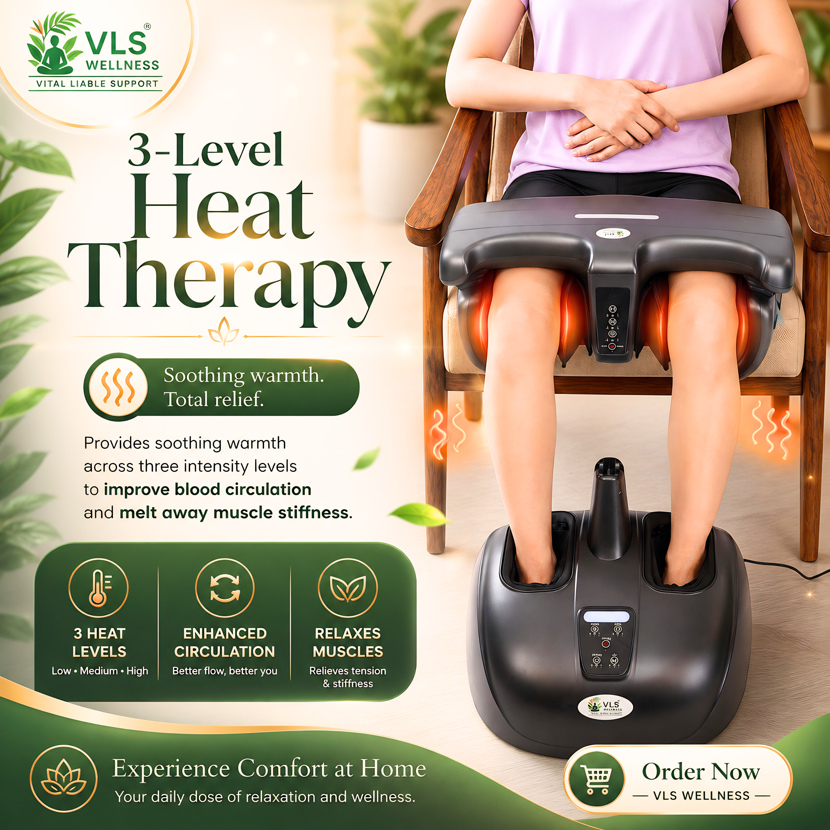 Prime Relief Robotic 4D Massager – Detachable Multi-Use Leg