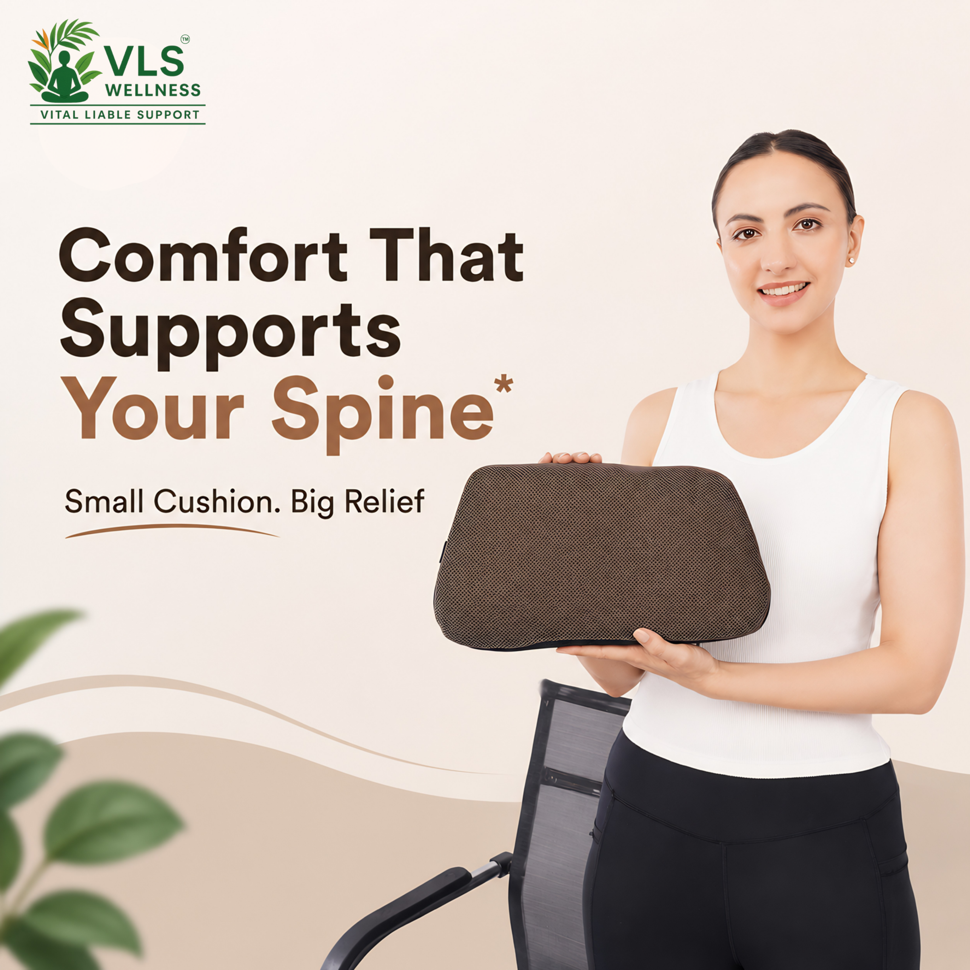 VLS Lower Backrest – Firm Foam Support with Breathable Mesh