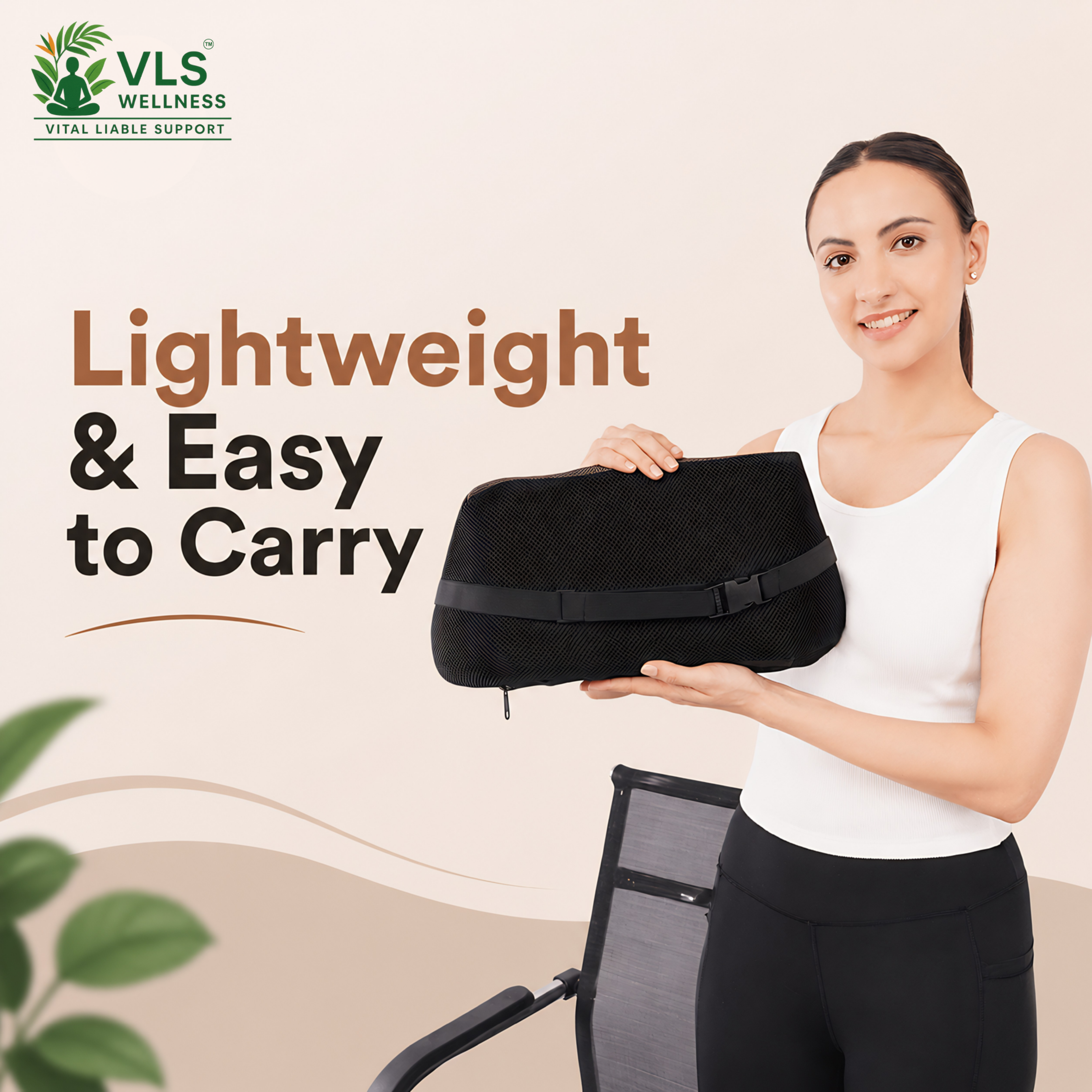 VLS Lower Backrest – Firm Foam Support with Breathable Mesh