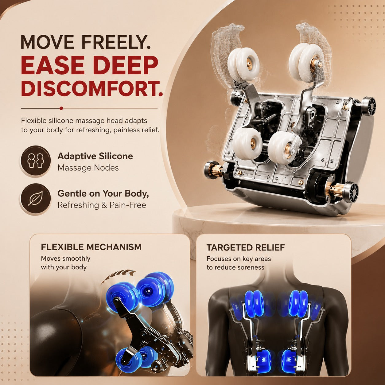 3D Premium Full Body Relaxation Massager For home and Office Use
