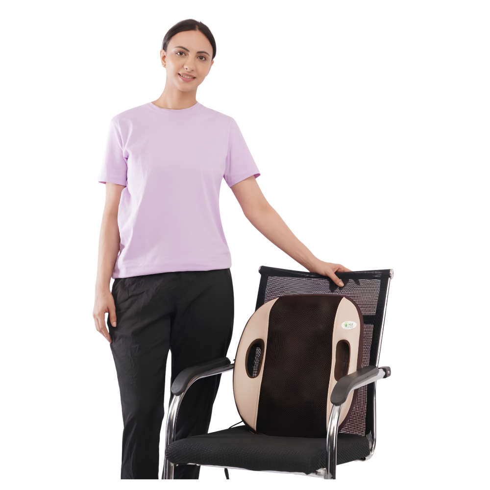 VLS Back Massager Cushion – Deep Kneading Shiatsu Massage with Heat Therapy