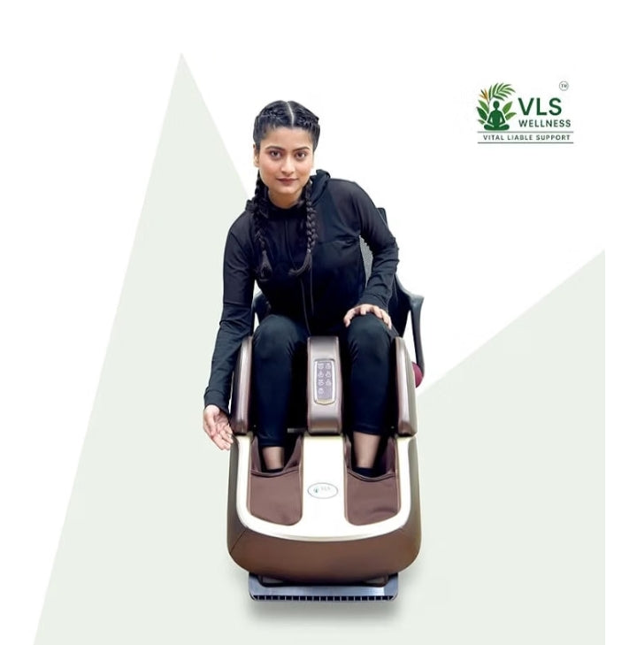VLS LF06 Pro Shiatsu Foot Calf Thigh & Knee Massager With 3 Types Of Roller, Enhances Blood Circulation.
