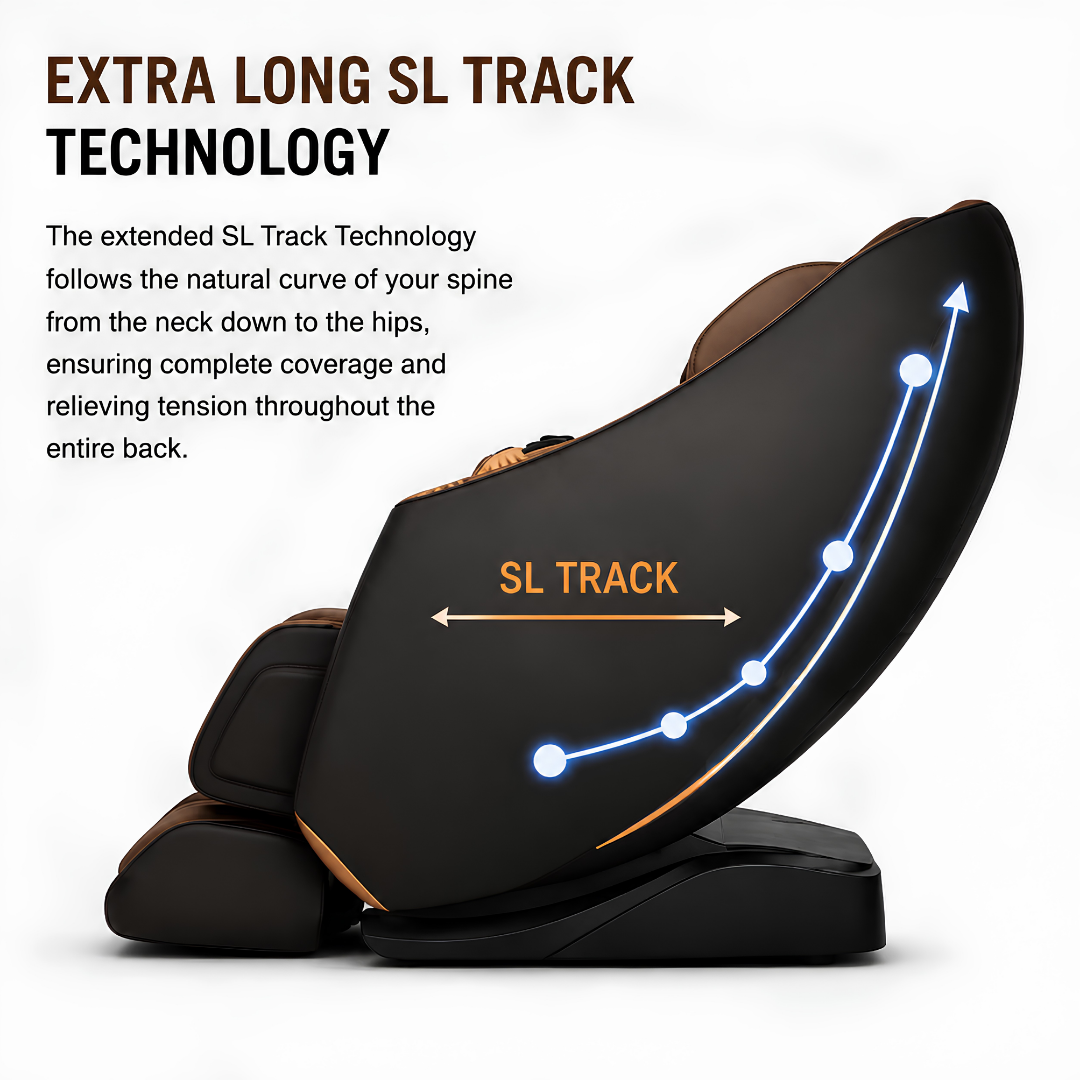VLS LC05 Premium 4D Massage Chair | Advanced 4D Massage Mechanism, SL Track, AI Body Scan, 3 Zero Gravity Modes, Full Body Air Compression & Foot Reflexology.