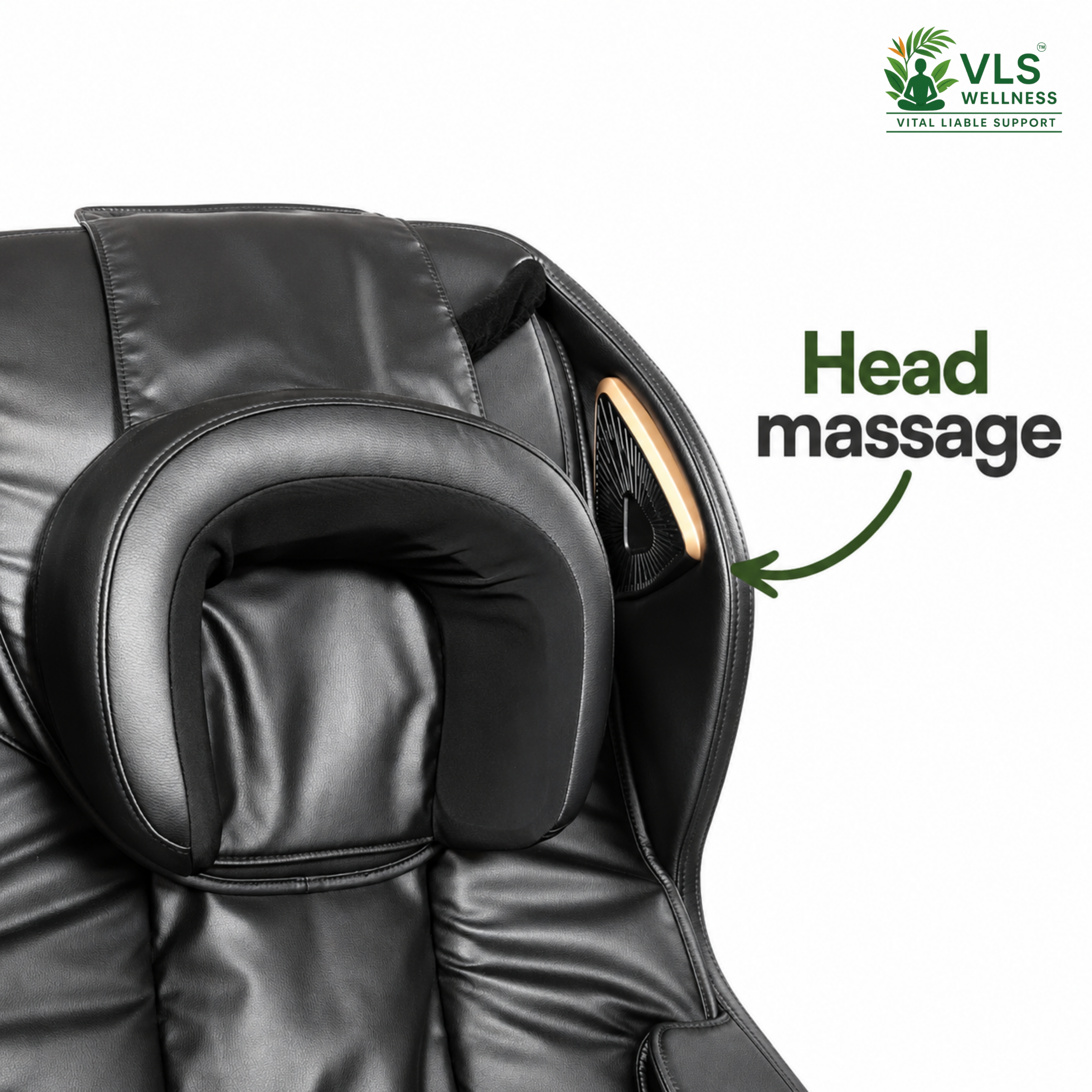 VLS LC04 Massage Chair 5D with Zero Gravity, Body Sensor, Automatic Height Detection, Back & Foot Heating, Foot & Calf Massage, Voice-Activated Control and Wireless Charging, Home Relaxation Chair.