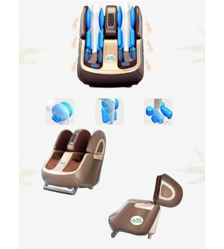 VLS LF06 Pro Shiatsu Foot Calf Thigh & Knee Massager With 3 Types Of Roller, Enhances Blood Circulation.