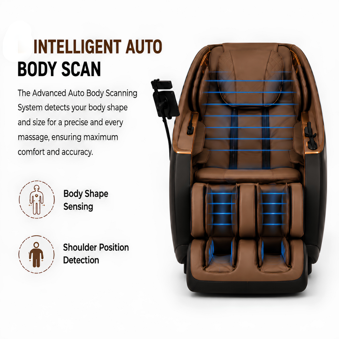 VLS LC05 Premium 4D Massage Chair | Advanced 4D Massage Mechanism, SL Track, AI Body Scan, 3 Zero Gravity Modes, Full Body Air Compression & Foot Reflexology.