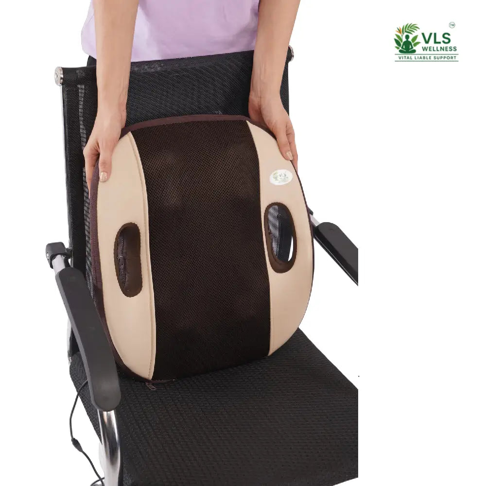VLS Back Massager Cushion – Deep Kneading Shiatsu Massage with Heat Therapy