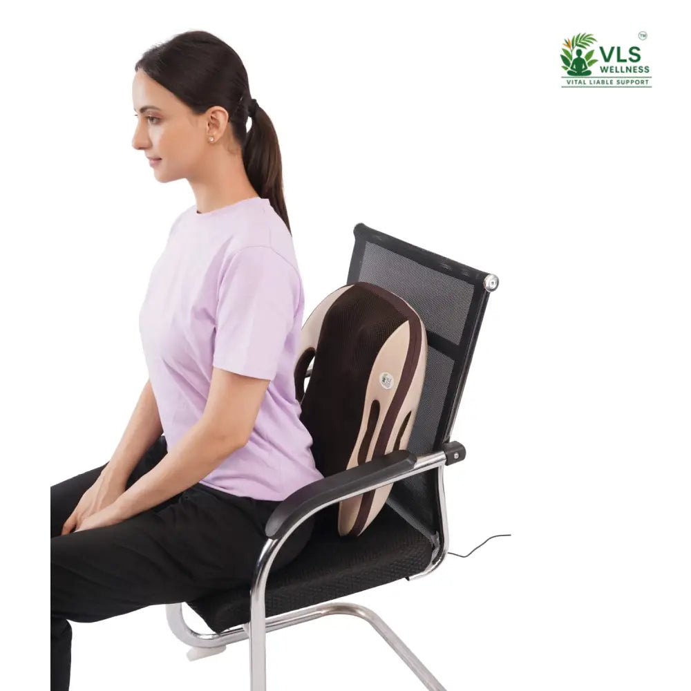 VLS Back Massager Cushion – Deep Kneading Shiatsu Massage with Heat Therapy